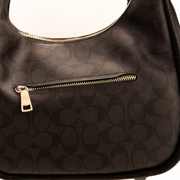 COACH Jules Hobo in Signature Brown Black - C9189 - Picture 3 of 7